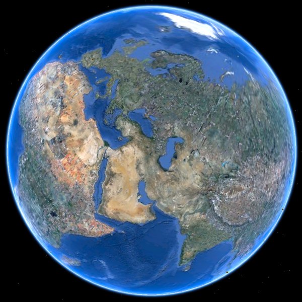 ユーラシア・アフリカ大陸 - Google Earth