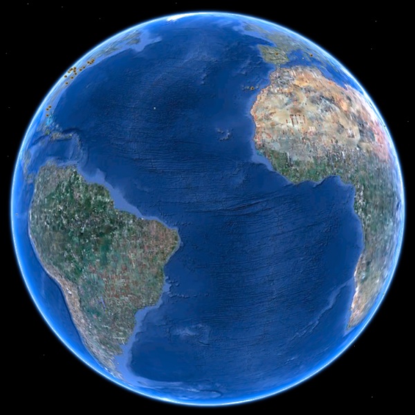 大西洋 - Google Earth