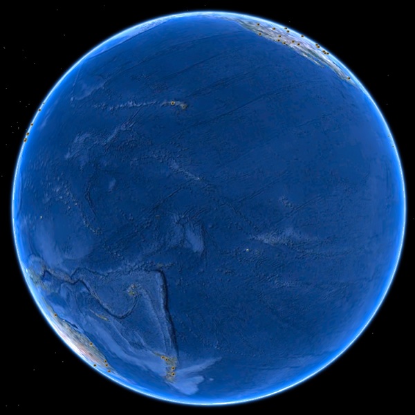 太平洋 - Google Earth